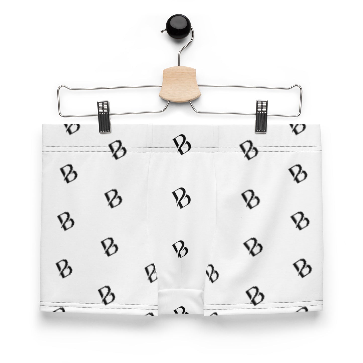 Black Logo Born 2 Move "B" Compression Boxer Briefs