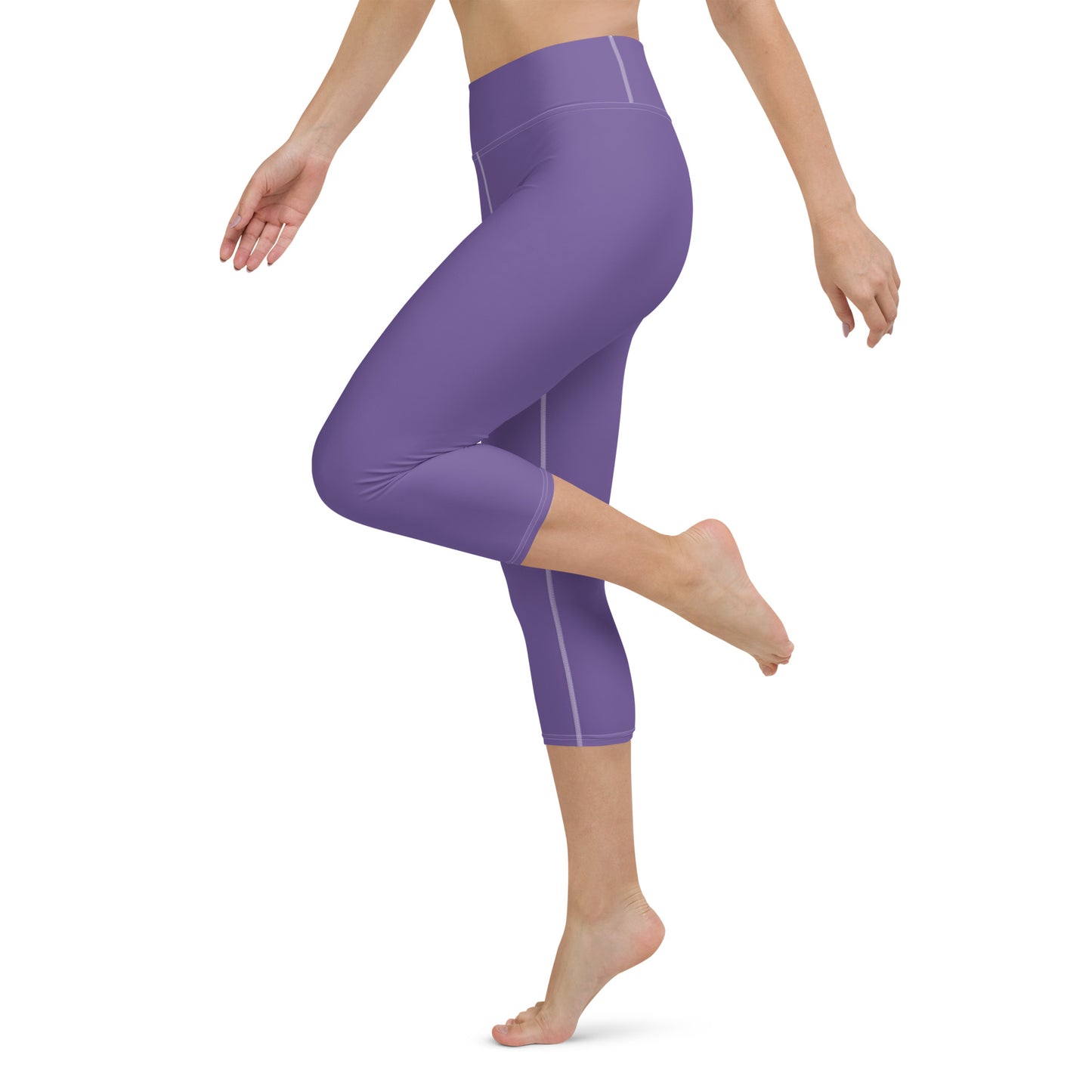 Purple Born 2 Move "B" Yoga Capri Leggings