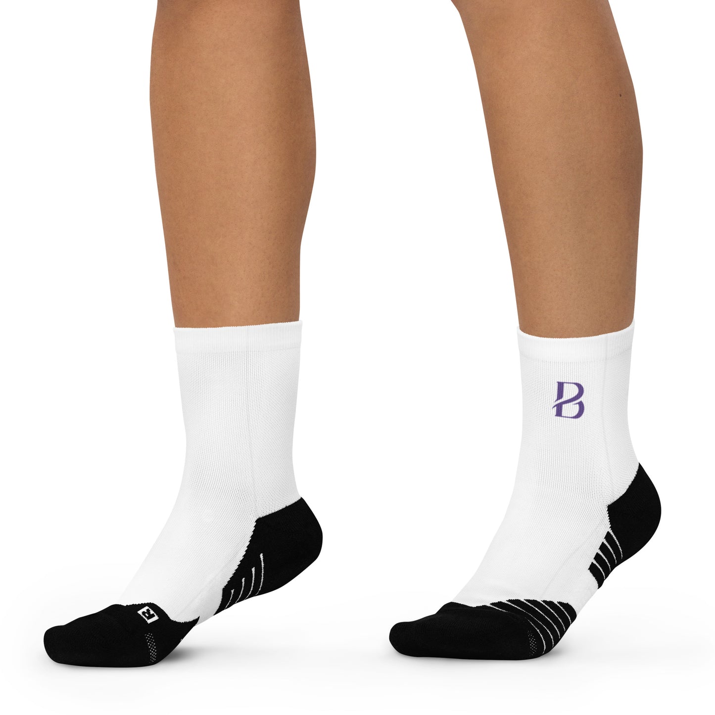 Blue Logo Born To move "B" Ankle Socks