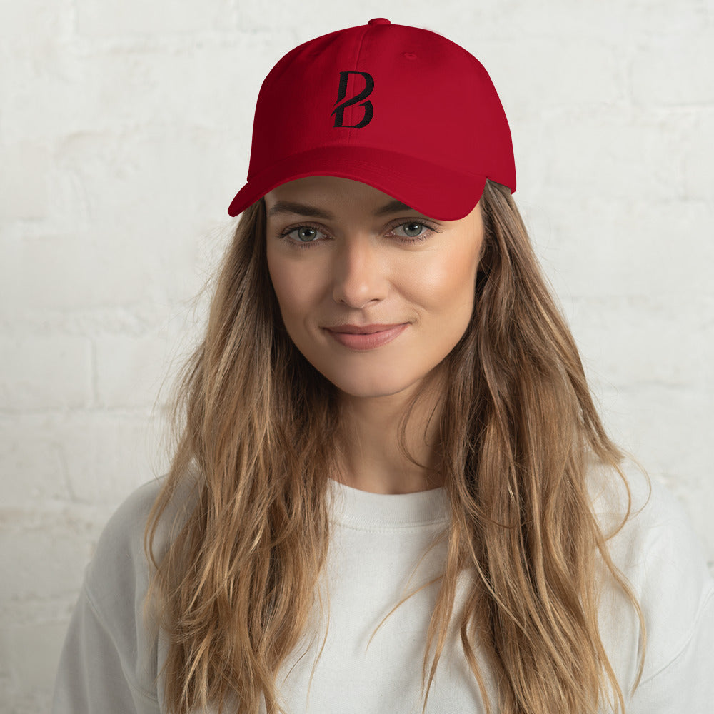 Black Logo Born 2 Move "B" Dad hat