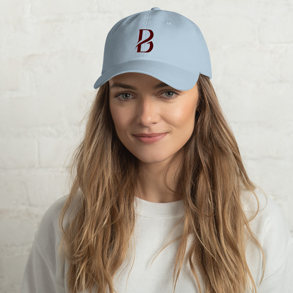 Maroon Logo Born 2 Move "B" Dad hat