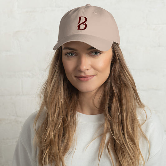 Maroon Logo Born 2 Move "B" Dad hat