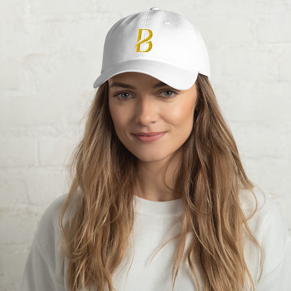 Yellow Logo Born 2 Move "B" Dad hat