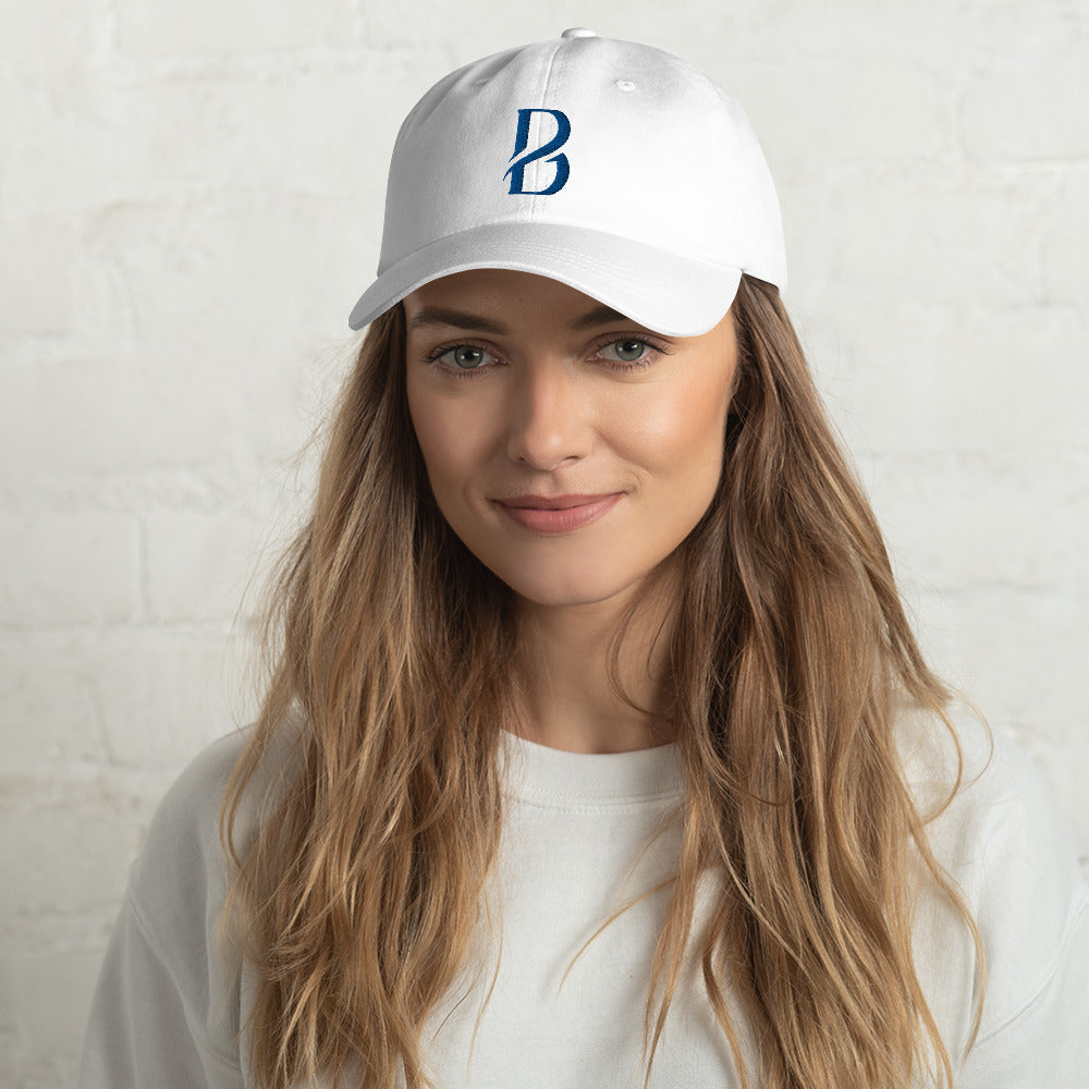 Blue Logo Born 2 Move "B" Dad hat