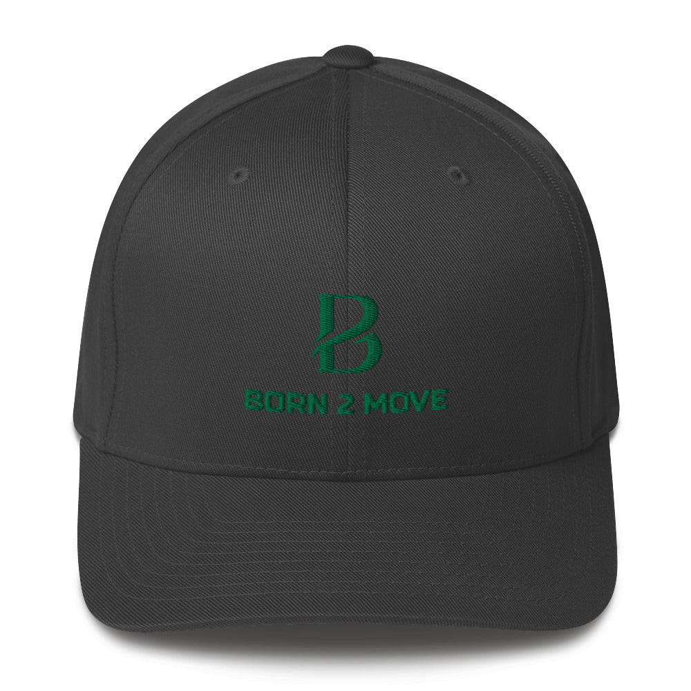 Kelly Logo "Born 2 Move" & "B" Structured Twill Cap