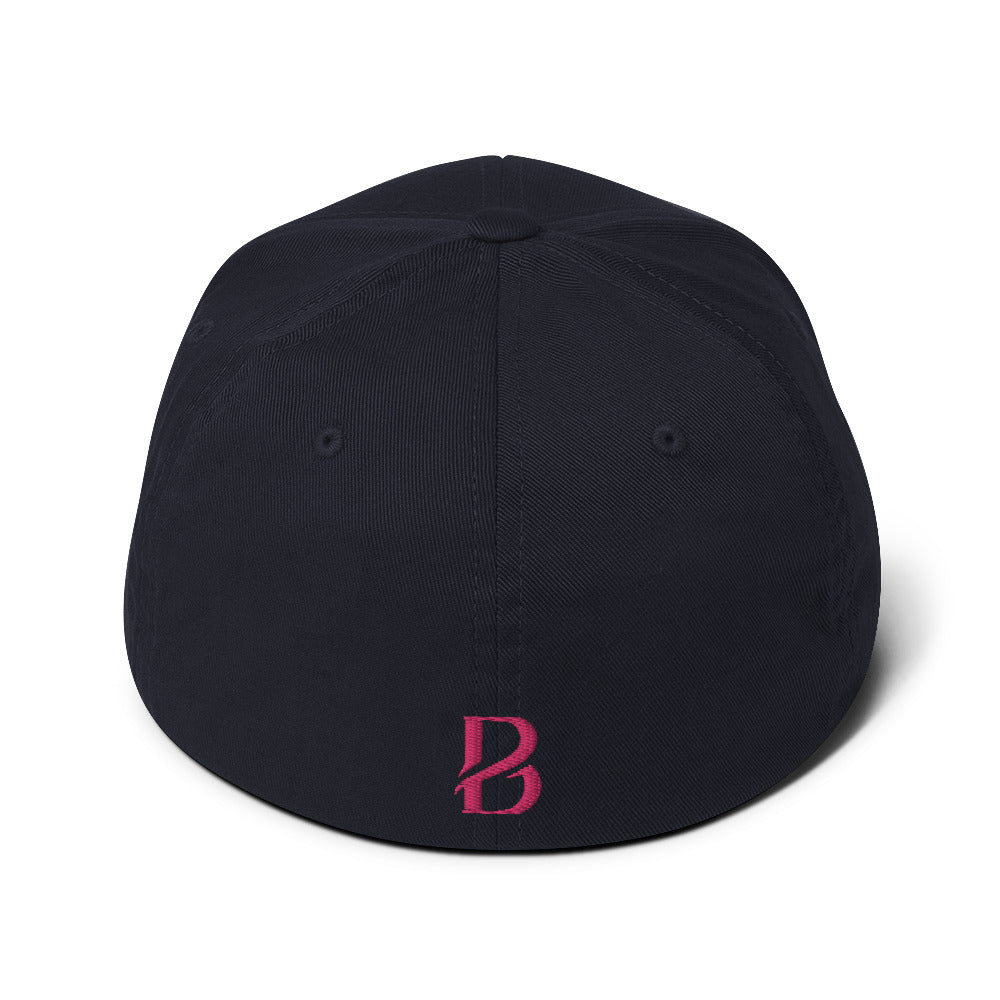 Flamingo Logo "Born 2 Move" & "B" Structured Twill Cap