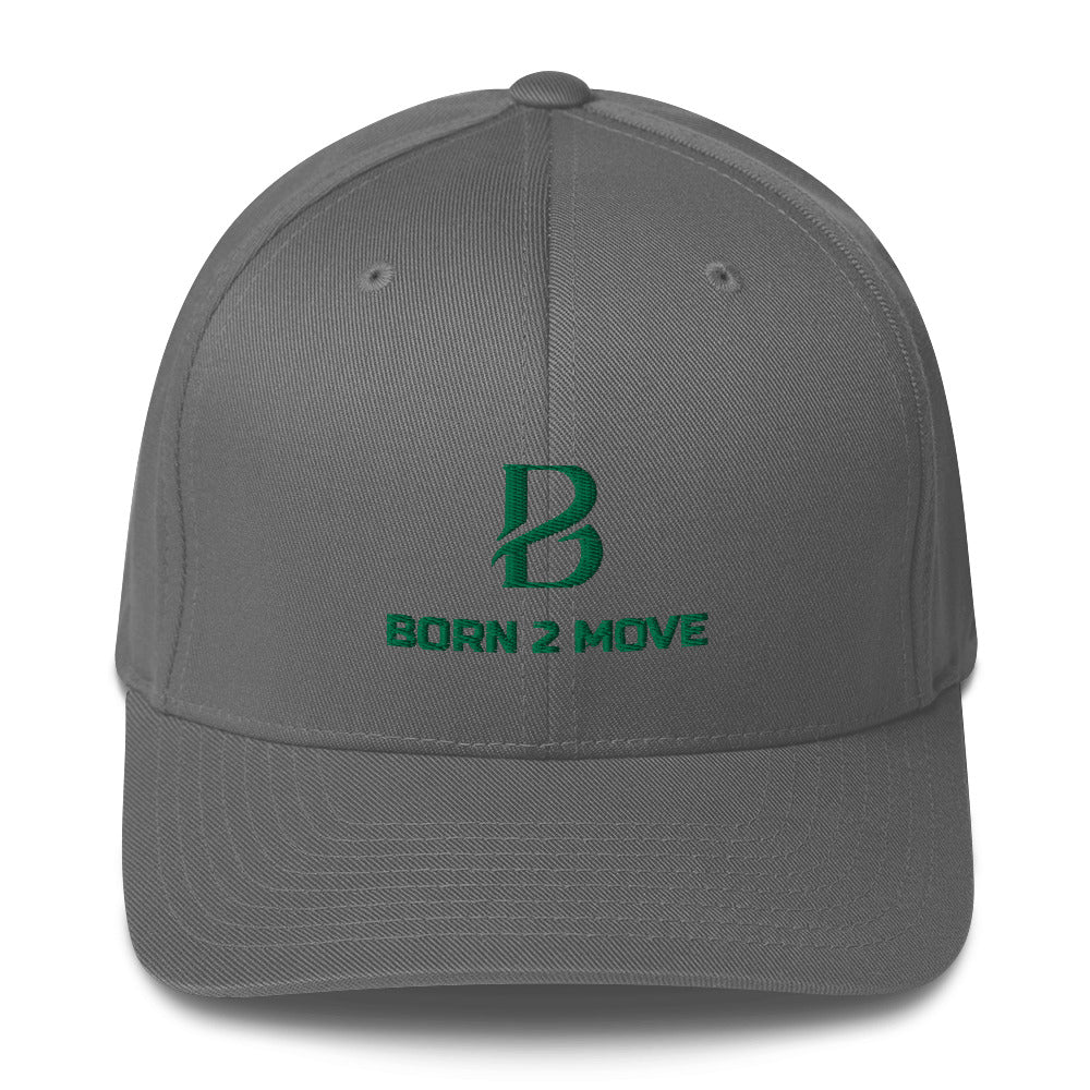 Kelly Logo "Born 2 Move" & "B" Structured Twill Cap