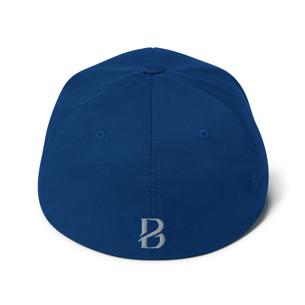 Grey Logo "Born 2 Move" & "B" Structured Twill Cap