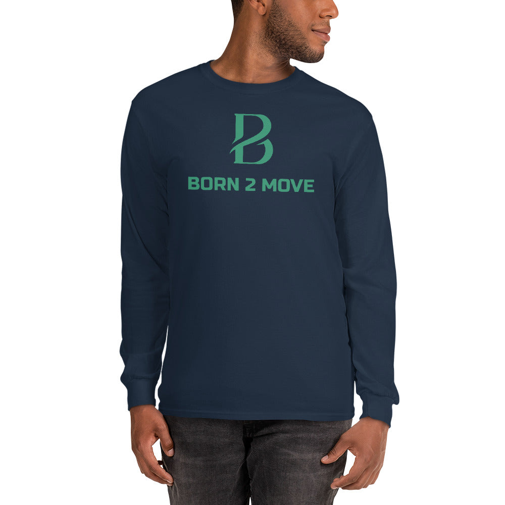 Kelly Logo "Born 2 Move" Men’s Long Sleeve Shirt