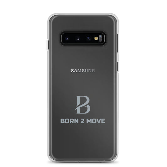 Grey Logo "Born 2 Move" Samsung Phone Case
