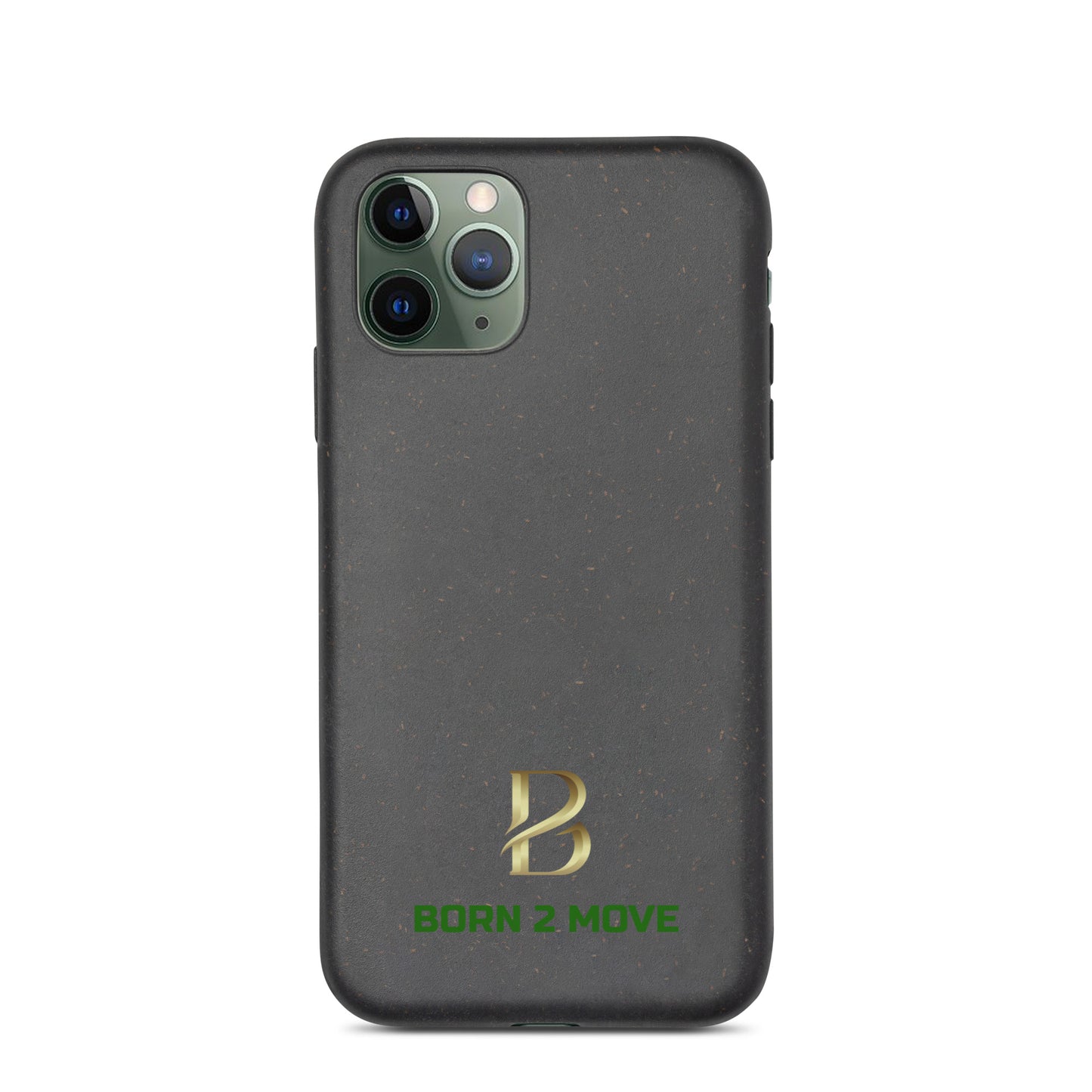 Gold Logo "Born 2 Move" Speckled iPhone Case