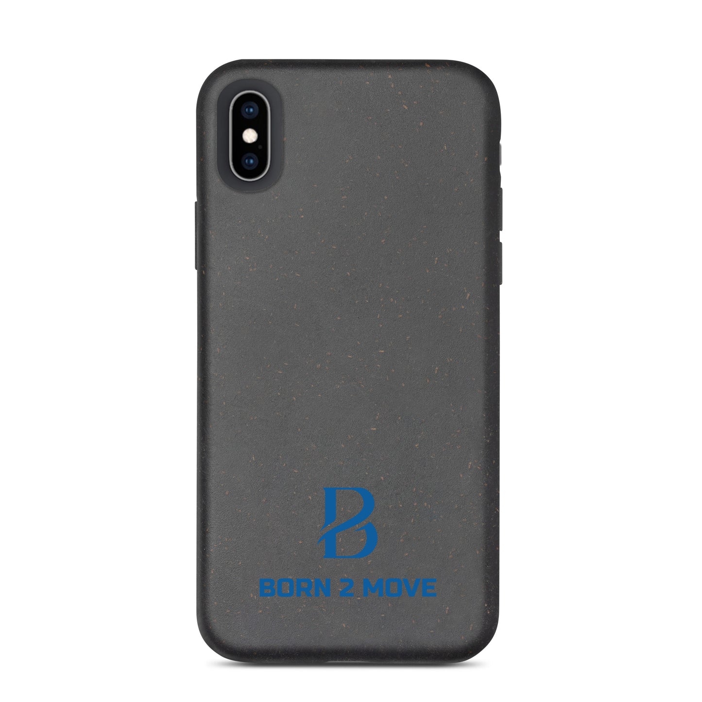 Blue Born 2 Move "B" Speckled iPhone Case