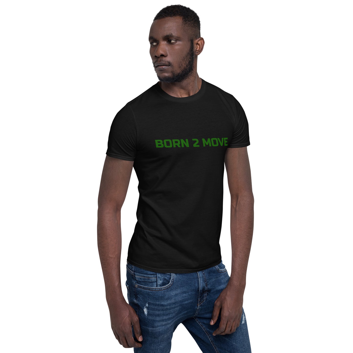 Green Born 2 Move & "B" Softstyle t-shirt