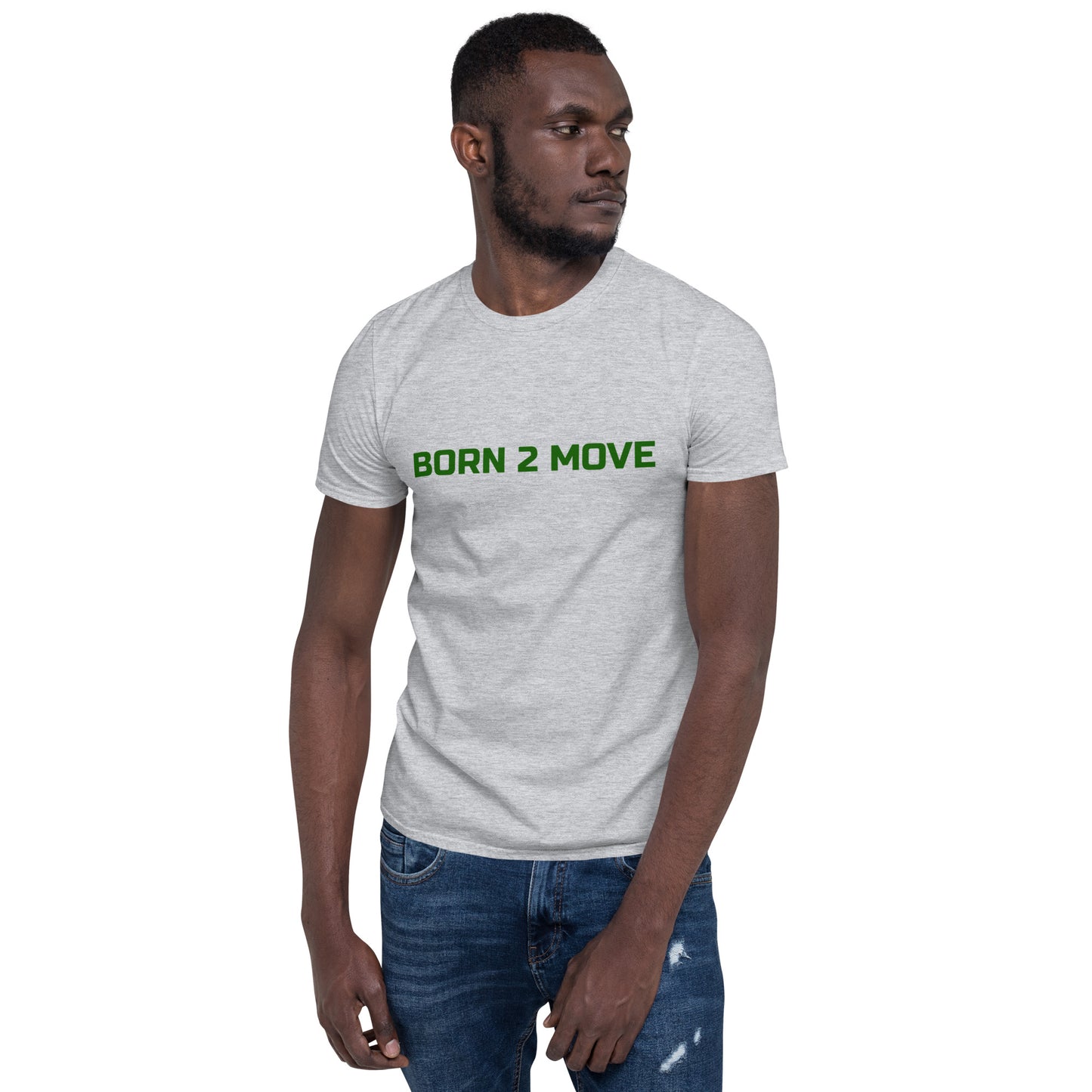 Green Born 2 Move & "B" Softstyle t-shirt