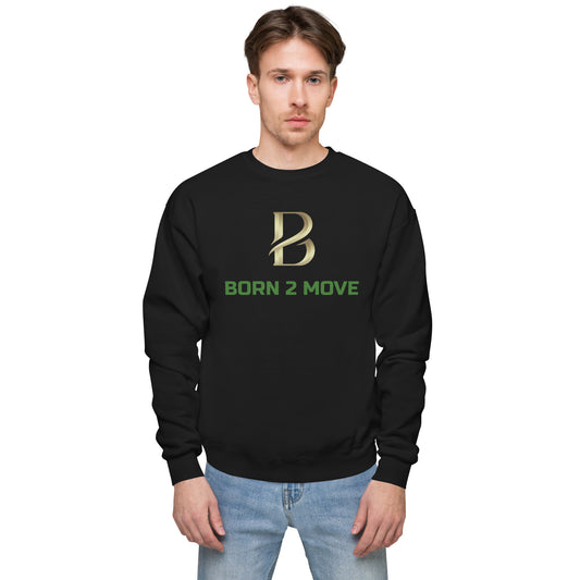 Gold Love "Born 2 Move" fleece sweatshirt