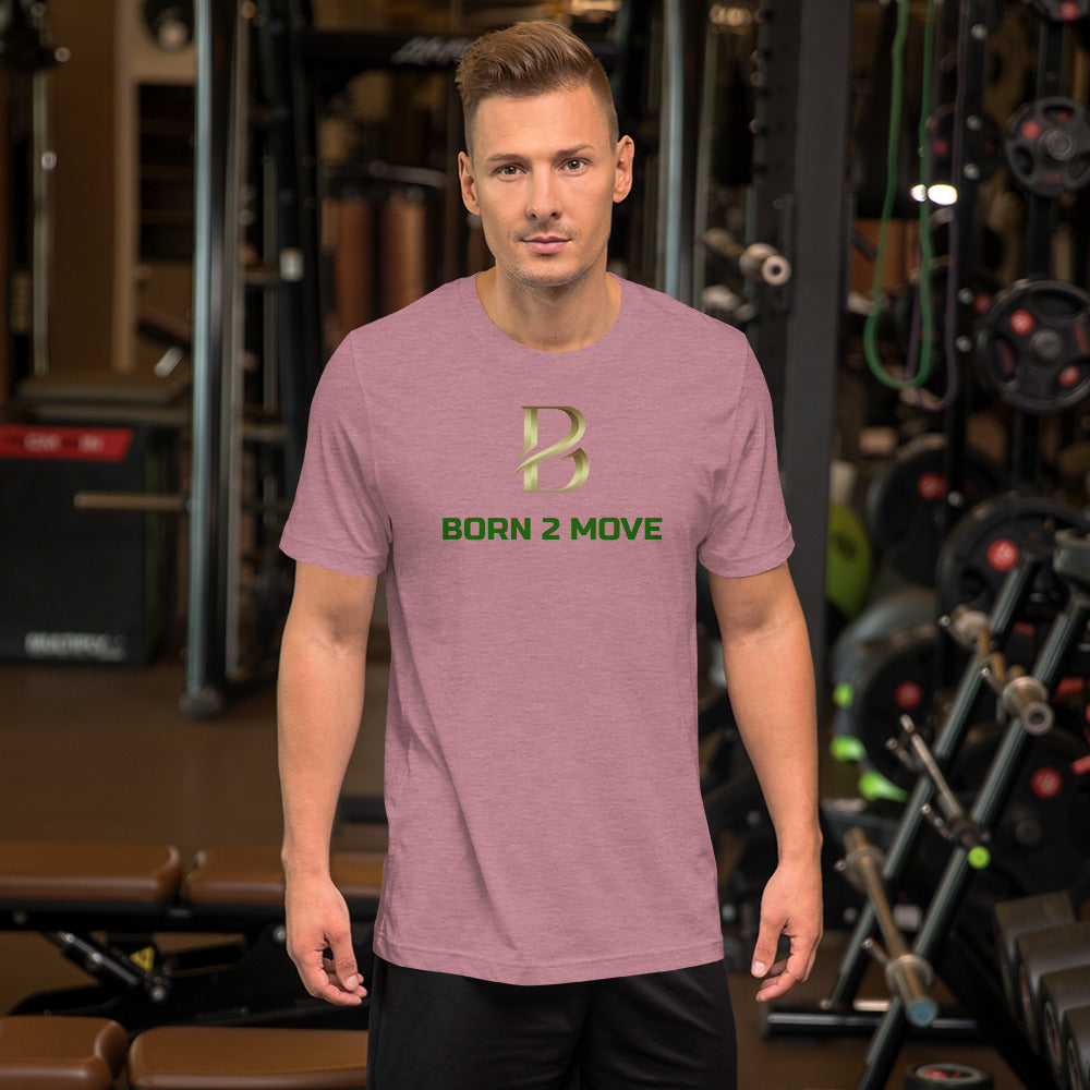 Gold Logo "Born 2 Move" t-shirt