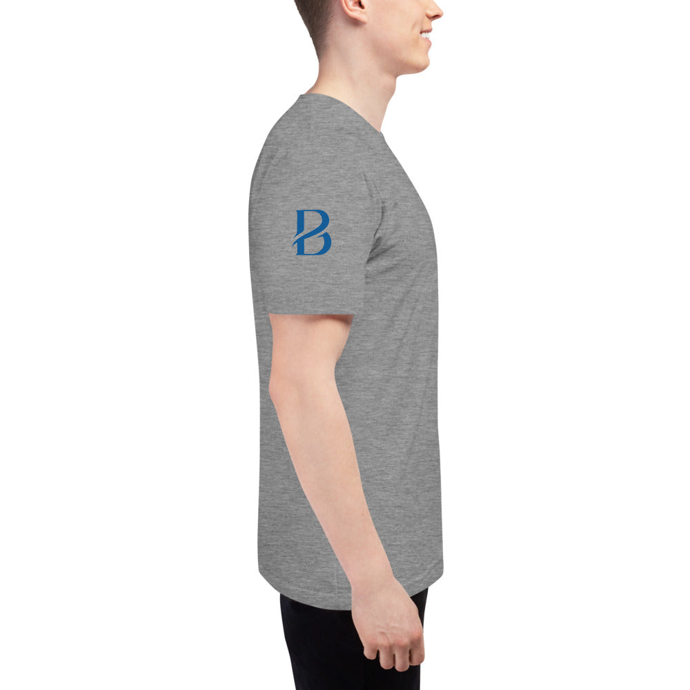 Blue Logo Born 2 Move "B" Tri-Blend Track Shirt