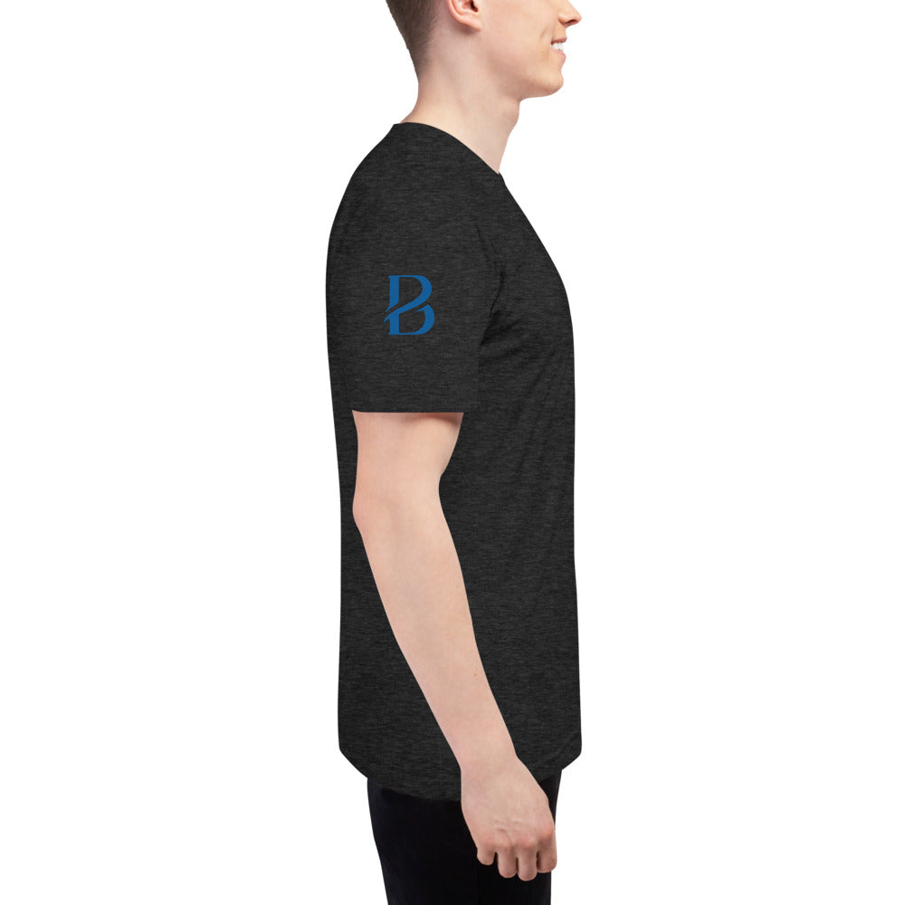 Blue Logo Born 2 Move "B" Tri-Blend Track Shirt