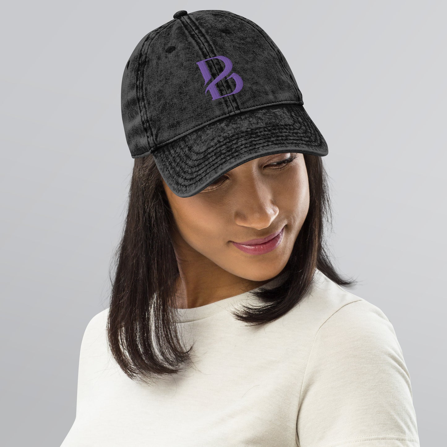 Purple Logo Born 2 Move "B" Vintage Cotton Twill