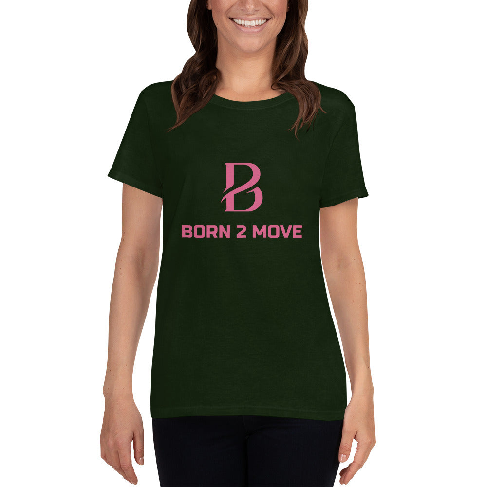 Flamingo Logo "Born 2 Move" Women's short sleeve t-shirt